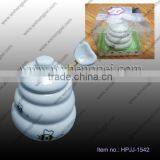 Wedding Gift White Ceramic Honey Bee Cute Seasoning Box thumbnail-1