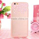TPU + Acrylic Transparent Pink Cartoon Cute Phone Case for IPhone 6 thumbnail-4