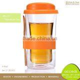 Colorful Gluesheath Heat Resistant Glass Milk Cup thumbnail-2