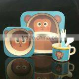 The Cute Kids Tableware, Bamboo Fiber Children Five Sets thumbnail-6