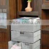 Hangzhou Modern Fashion Metal Mesh 3 Tier Drawer Sundry Storage Trolley/Drawer Sundry Storage Rack thumbnail-1