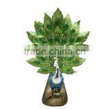 Polyresin Blue Peacock Home Decorations Gifts thumbnail-4