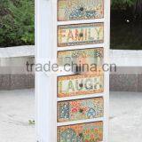 New Design Antique White Wooden Fllling Cabinet thumbnail-1