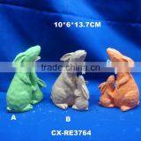 Polyresin Animal Figurine -Ceramic Rabbit-resin Rabbit Hanging Deco thumbnail-1