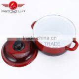 China Popular 3pcs no Stick Hot Sale Enamel Cookware Set Wholesale thumbnail-4