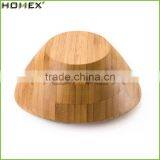 Multi Use Top Quality Food Bamboo Salad Bowl/Homex_Factory thumbnail-2