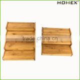 Cheap price bamboo kitchen spice shelf Homex-BSCI