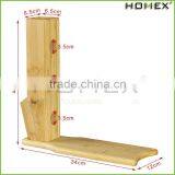 Free Standing Bamboo Wine Rack - Holds 3 Bottles Homex-BSCI thumbnail-1