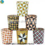 Printed Flower on the Glass Jars Containers for Candles From China Suppliers thumbnail-5