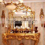 Luxuious Antique Solid Wood Italian Rococo Elegant Gold Color European Style French King Size Bedroom thumbnail-5