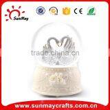 High Quality Custom Christmas Resin Glass Human Snow Globe With Santa Claus Inside thumbnail-3