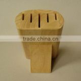 Regular 5- Slots Rubber wood Knife block, Stand, holder