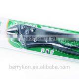 Berrylion Chorme Plated Black Flat Nose Locking Pliers 10"/250mm High Qualtiy Lock Plier thumbnail-5