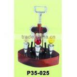 5pcs Wine Opener & Stopper Set thumbnail-1