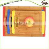 Organic 3 Pc's Colorful Fruit Vegetable Bamboo Wood Chopping Boards thumbnail-1