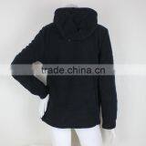 Wholesale Cheap Women Black Fleece Jacket thumbnail-4