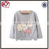 High Quality CVC Round Neck Long Sleeve t Shirt Design Print thumbnail-3