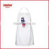 Hot Sale Custom Printed Design Cooking White Aprons 100 Cotton