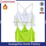 New Athletic Cropped Sleeveless Yoga Racerback Tank Top Sports Bra thumbnail-1