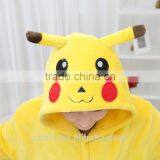Flannel Cartoon Adult Animal Jumpsuit Animal Pajamas Jumpsuit Pikachu Design thumbnail-3
