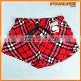 Ladies' Soft Short Stock Coral Fleece Pyjamas Shorts Liquidation,141104f