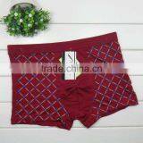 Fashion Printed Grid Men Underwear Wholesale Men Boxer Briefs Boyshort thumbnail-3