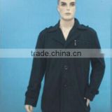 Factory man cheap polyester fake wool stock apparel jacket
