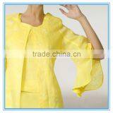 Women Church Suits Yellow Ladies Formal Skirt Suits Designs thumbnail-2