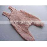 Hot Sale!! Muslin Newborn Baby Bodysuit Unisex Baby Jumpsuit Peach Adjustable Straps Rompers thumbnail-1