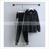 2017 Chinese Wholesale Custom Competitive Price Velvet Tracksuits For Women thumbnail-1