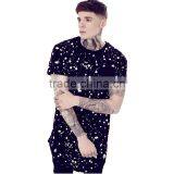 Sublimation Mens Longline t Shirt, Men's Elongated t Shirt Wholesale thumbnail-1