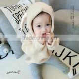 0-3 years 2017 New Wholesale Autumn Cotton Knitted Full Sleeves Baby Boys Girls Hooded Sweaters (pick size )