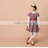 2017 High Quality One Piece Design Spring Summer Short Sleeve Baby Girl Party Dress Children Frocks Designs thumbnail-5