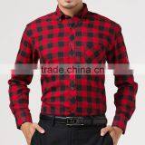 the Lastest Style Spring Fall 2016 New Mens Long Sleeve Slim Fit Comfort Soft Flannel Cotton Shirt Leisure Styles Man Shirt thumbnail-2