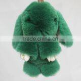 Myfur 2017 Hot Sale Lovely Rex Rabbit Fur Keychain for Bag thumbnail-2