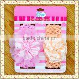 Multi-style Flower Plain Baby Girl's Headband Set for Baby Gift