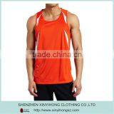 100% Polyester Mens Tank Tops/Contrast Colors Design Racerback Tank Tops for Men thumbnail-4