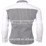 2016 New Wholesale Stylish Vertical Stripes Long Sleeve Button Down Custom Mens Casual Dress Shirts thumbnail-4