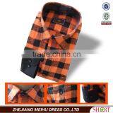 2017 Latest Flannel Autumn Plaid Mens Shirtand Two Pockets With Buttons thumbnail-1