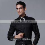 Printing Double Collar Plain Long Sleeve Spring & Autumn Fancy Design T-shirt thumbnail-2