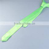 Polyester Necktie Neon Green Necktie Custom thumbnail-1