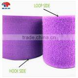 Strong Sticky Nylon Fastener Purple Color Hook and Loop Tape