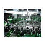 PLC Based Monoblock Glass Bottle Filling Machine For Soda Water / Soft Drink