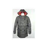 Anti Pilling Mens Goose Down Jacket Double Breasted Overcoat OEM / ODM thumbnail-1