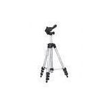 Silver color 16 inches foldable 50 inches Extends Aluminum Camera Tripod with Bubble Level