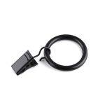 Black Matte Metal Curtain Rings With Clips (1 thumbnail-5
