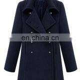 European Style New Design Women Long Double-breasted Cashmere Coat thumbnail-1