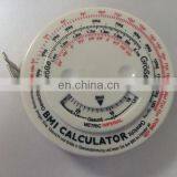 Top quality bmi mini retractable plastic tape measure