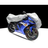 Silver 190T Polyester Taffeta Add PP Cotton Motorcycle Covers