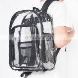 Amazon Hot Sell Daily See Through Clear PVC Backpack Transparent School Bag For Campus thumbnail-2